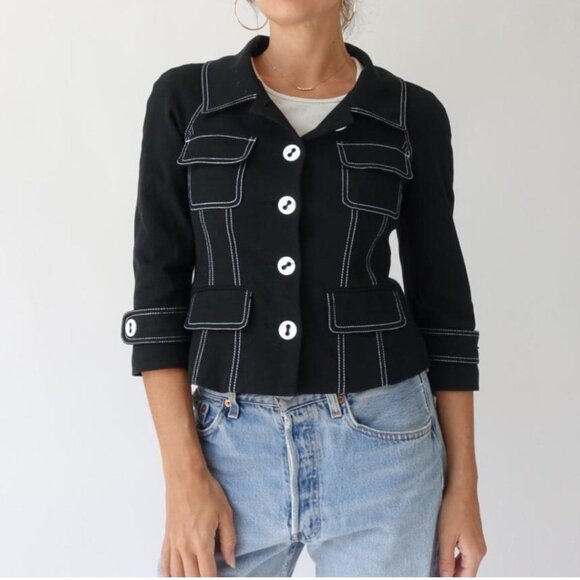 Vintage BEBE Tailored Blazer/Jacket - Picture 1 of 9